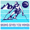 SKIING GIVES YOU WINGS