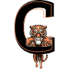 Letter c tiger - gift idea