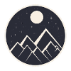 Mountain in Starry Night logo