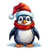 Pingouin mignon pour Noël