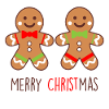 Gingerbread Duo - Funny Christmas Design