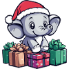 Elephant Christmas Comic Gifts