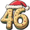46 Number Christmas Cookie