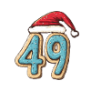 49 Number Christmas Biscuit