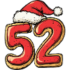 52 Number Christmas Cookie