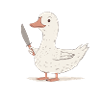 stabbing goose