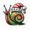 Christmas Snail Christmas Snail