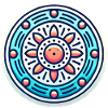 Vibrant Circular Badge Design