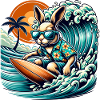 Surf Été Bunny Surfing Adventure