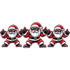 Santa Claus Party Team Christmas