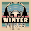 Winter Vibes: Retro Sunset & Nature