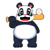 Panda Baseball Baseball Bat