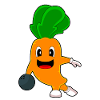 Carrot Bowling Boule de bowling