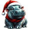 Santa Claus Hippopotamus