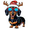 Christmas Dachshund Dog