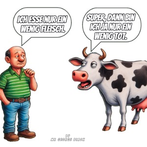 Man and Cow