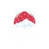Winterlandschaft in einer Weihnachtskugel