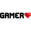Gamer Pixel Heart Gaming