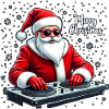 Santa Claus DJ Weihnachtsmann