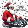 DJ Santa Claus Weihnachtsmann