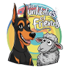 Cool Doberman with Sheep