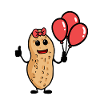 Birthday Peanut Balloons Kids Child