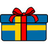 Schweden Flagge Weihnachten