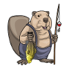 Beaver Angler Fish Fishing