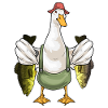 Pêche au canard pêcheur