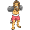 Löwe Boxer Boxhandschuhe Boxen