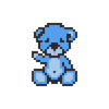 Pixel MiniBear Bluesky