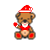 Pixel MiniBear Xmas