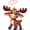 Moose Comic Love