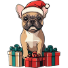 French Bulldog Dog Christmas