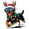 Christmas Rottweiler
