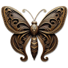 Steampunk Butterfly Ornament
