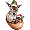 Christmas kangaroos