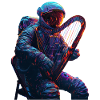 Astronaut Harfe