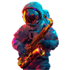 Saxophone astronaute