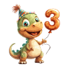 3rd Birthday Dino
