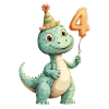 4th Birthday Dino