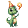 9th Birthday Dino