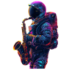 Saxophone astronaute