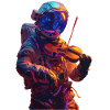 Violon astronaute