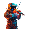 Violon astronaute