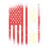 Drapeau américain avec violons