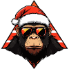 Monkey Christmas Cool