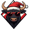 Bull Christmas Cool Taurus