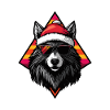 Wolf Christmas Cool
