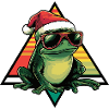 Frog Christmas Cool
